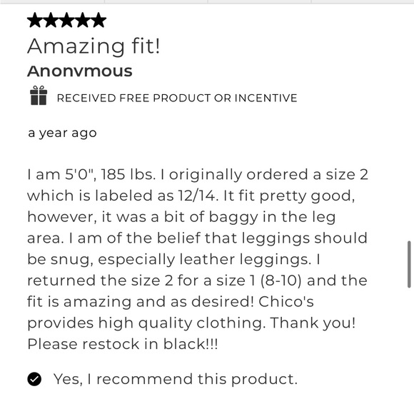 Chico’s Faux-Leather Front Ponte Navy BLUE Leggings NEW Sz 4 women - Picture 13 of 16